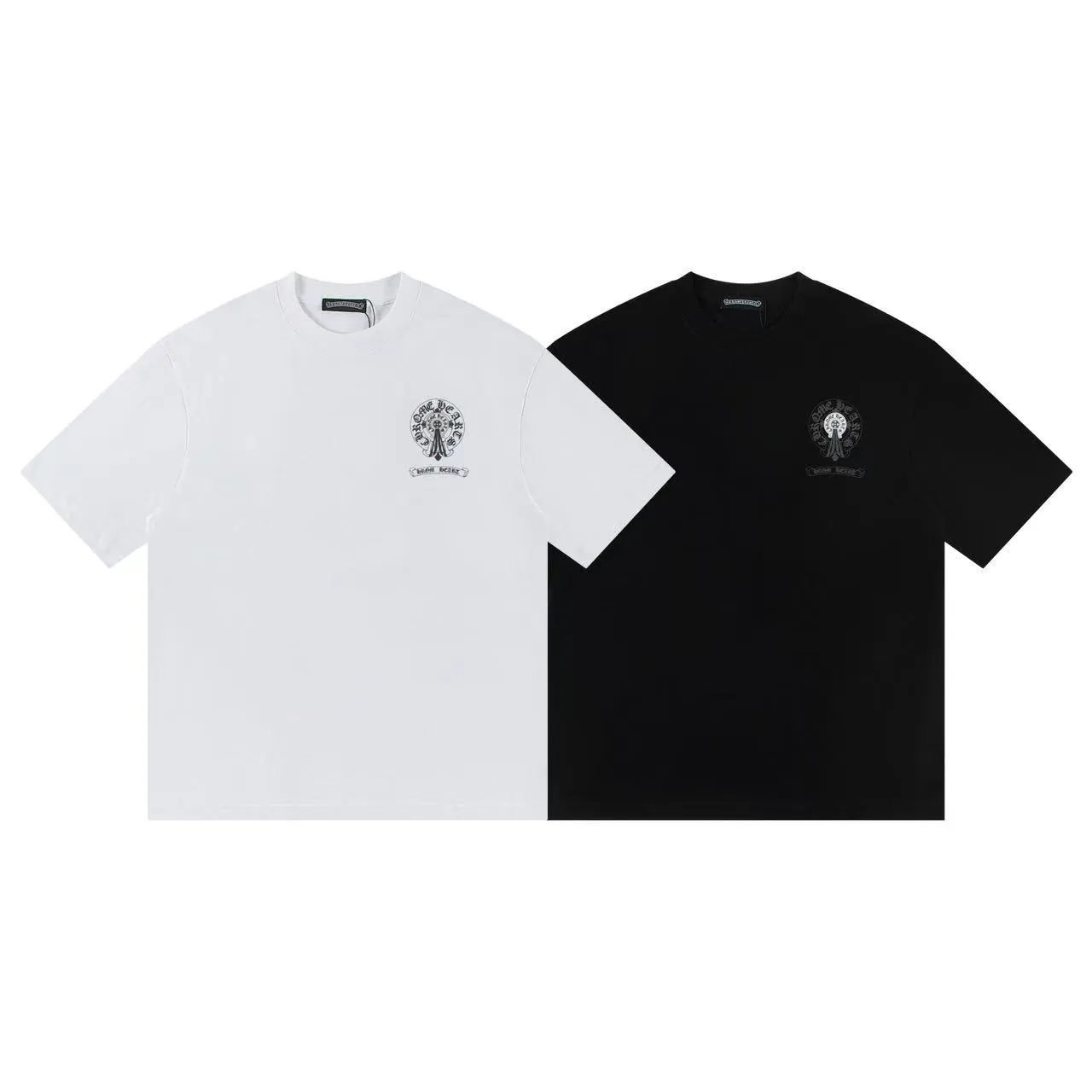 🅿️150 Style: 2025 new Croix Heart short-sleeved T-shirt Material: High version 300g double yarn combed cotton Size: S～XL Color: White Style number: Z009